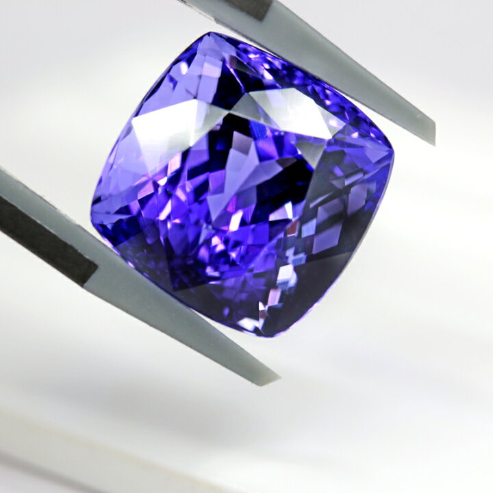 楽天市場】【動画】タンザナイト 16.57ct ルース クッションカット  