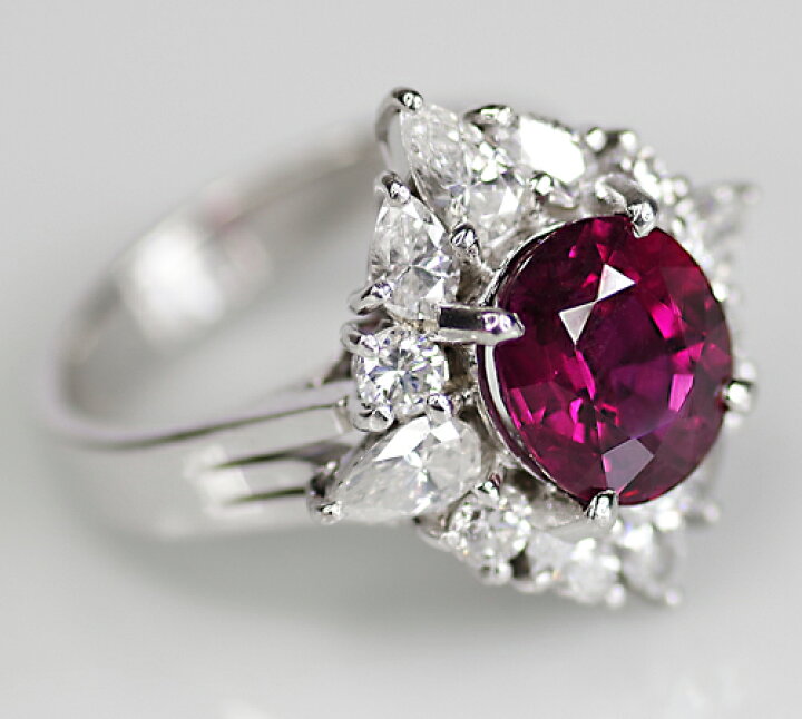 楽天市場】最高級大粒ルビー 3.37ct リング 12号 PT900 プラチナ 