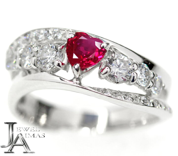 楽天市場】ルビー 0.38ct リング 10号 PT900 プラチナ ダイヤモンド  