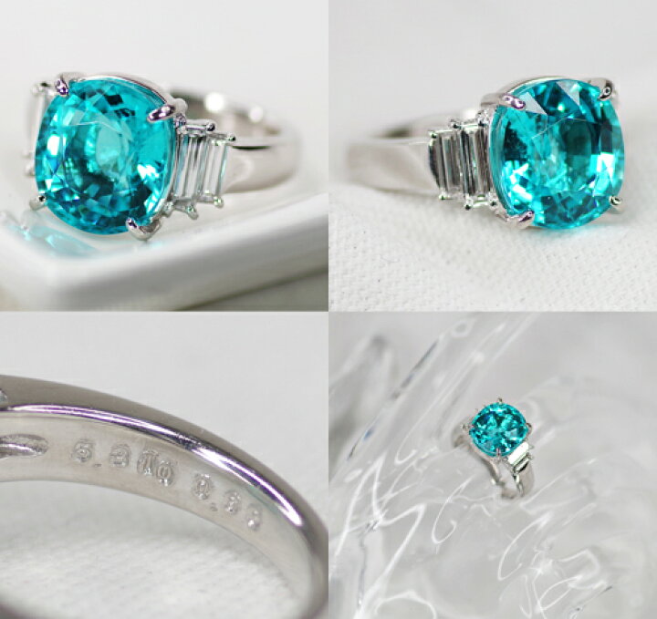 楽天市場】【動画】最高品質 極上 パライバトルマリン 5.31ct リング 9 