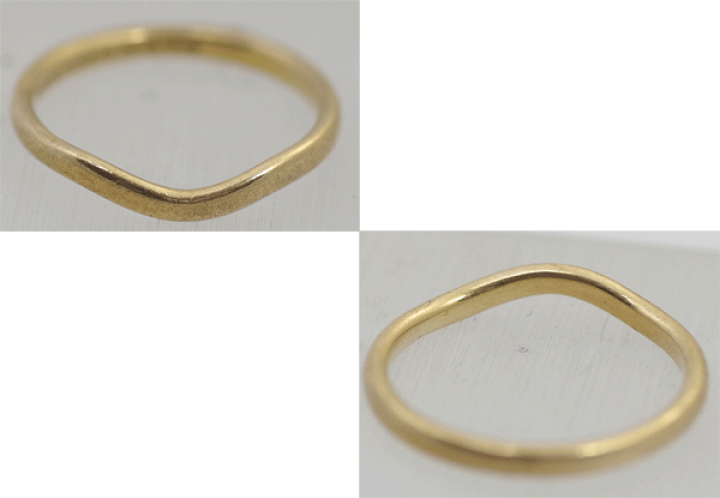 楽天市場】【Tiffany & Co.】 ティファニー K18YG/750 カーブバンド  