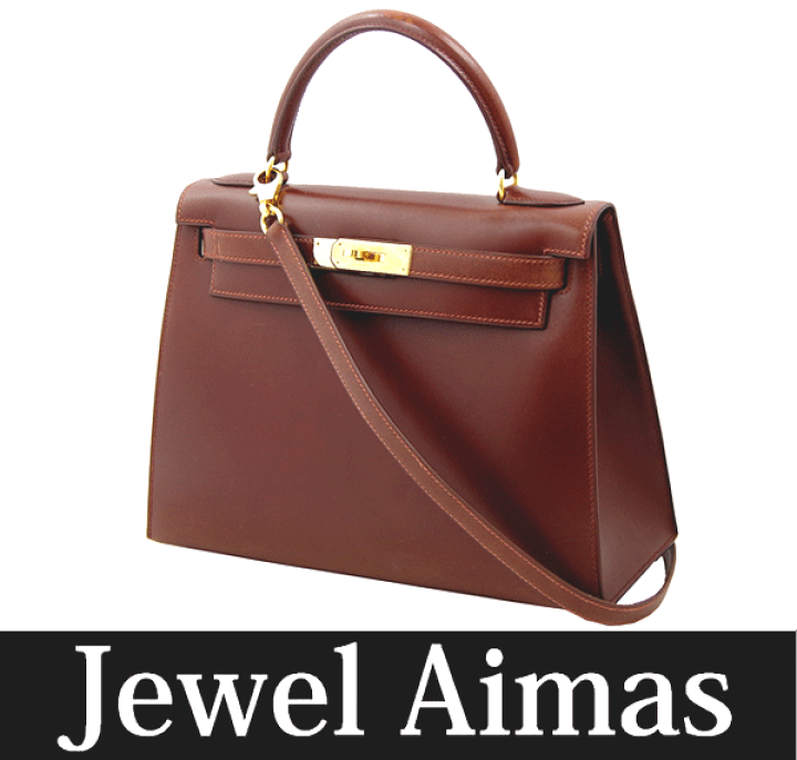 楽天市場】【HERMES】 エルメス ケリー 28 ブラウン ゴールド