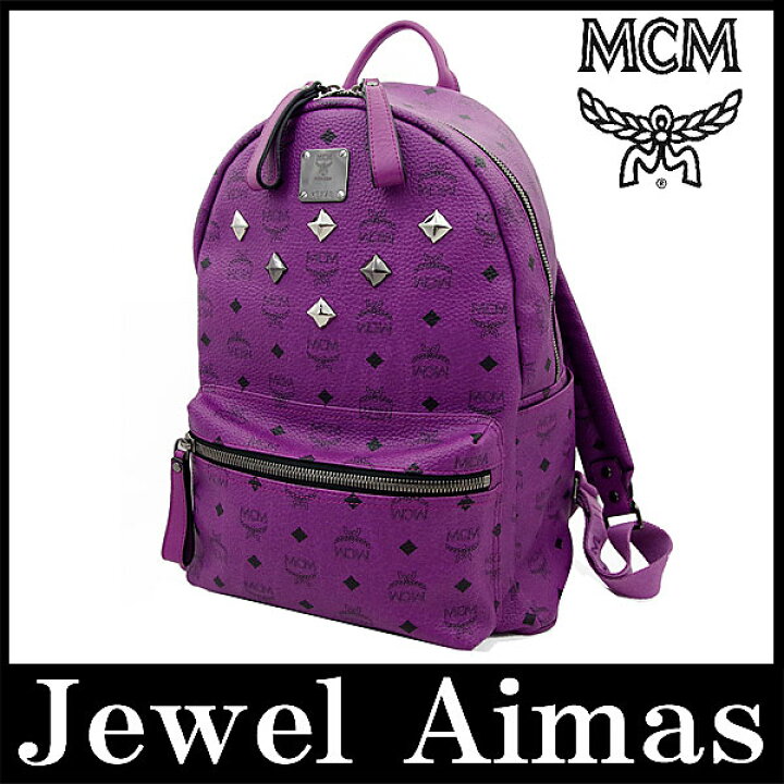 楽天市場】【MCM】 エムシーエム スタッズ ミディアム バックパック  