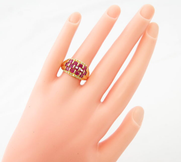 楽天市場】【ジュエリー】 ルビー 4.7ct ダイヤモンド 0.17ct リング 