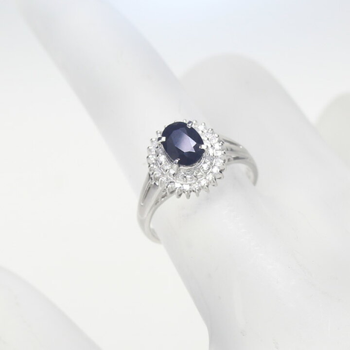 楽天市場】【ジュエリー】ブルーサファイア 1.02ct ダイヤモンド 0.21 