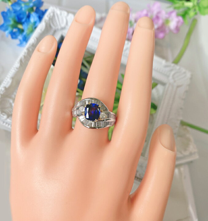 楽天市場】【ｾｰﾙ】ロイヤルブルーサファイア 2.155ct リング 15号  
