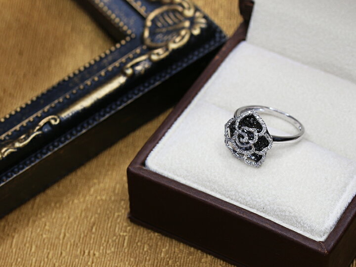 楽天市場】ダイヤモンド/ブラックダイヤモンド 計0.5ct リング 12号 