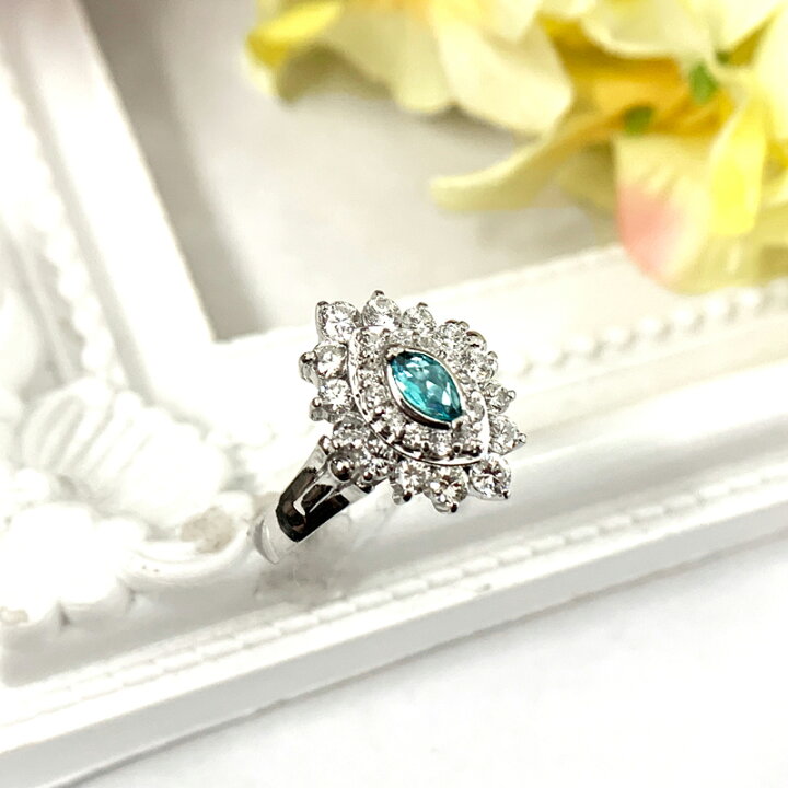 楽天市場】ブラジル産パライバトルマリン 0.14ct リング 14号 PT900 
