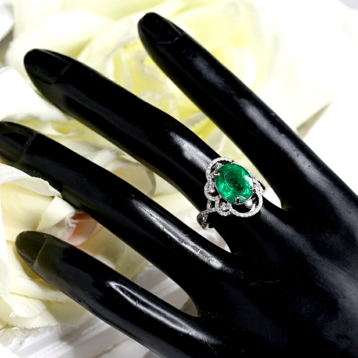 楽天市場】【ｾｰﾙ】ザンビア産ビビッドグリーンエメラルド 4.53ct 