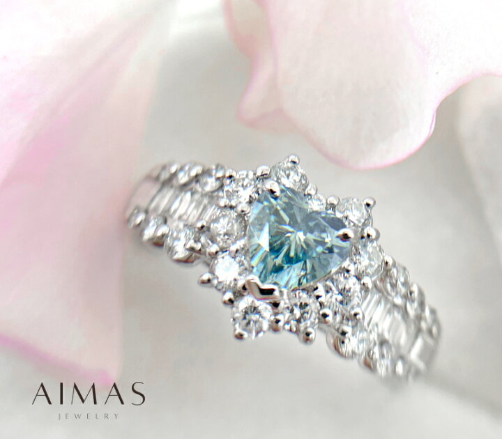 楽天市場】トリートアイスブルーダイヤモンド 0.398ct (FANCY GREENISH  