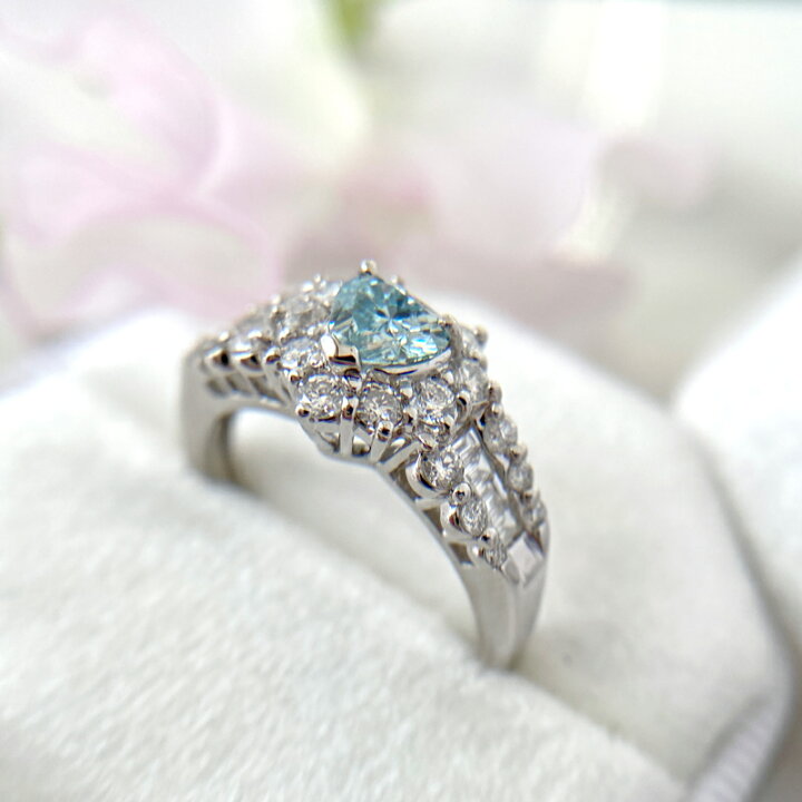 楽天市場】【ｾｰﾙ】トリートアイスブルーダイヤモンド 0.398ct (FANCY  