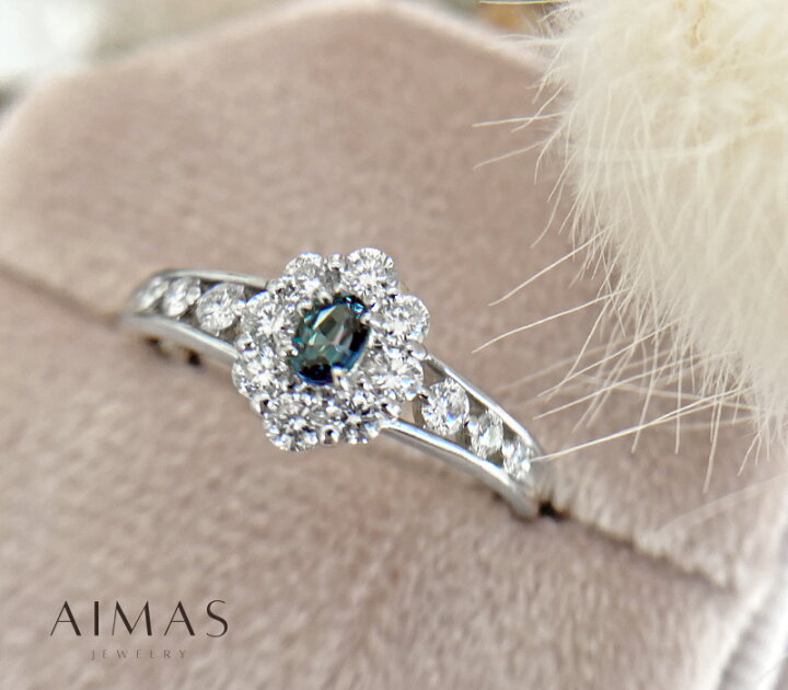 楽天市場】アレキサンドライト 0.11ct ダイヤモンド 0.36ct オーバル 