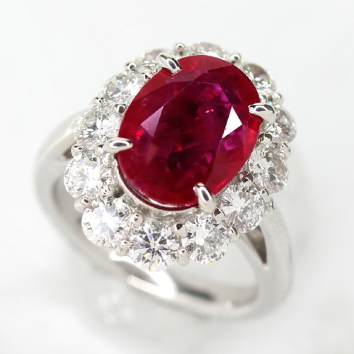 楽天市場】ルビー 5.04ct リング 12号 PT900 プラチナ 指輪  