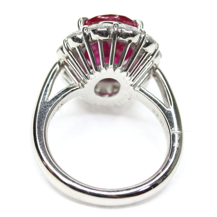 楽天市場】ルビー 5.04ct リング 12号 PT900 プラチナ 指輪  