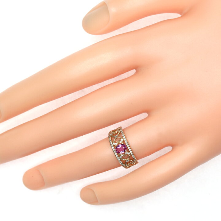 楽天市場】【ジュエリー】ピンクサファイア 0.39ct ダイヤモンド 0.22 