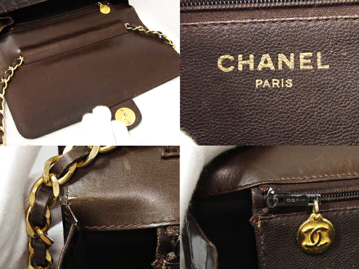 楽天市場】値下げ！【CHANEL】ヴィンテージシャネル クロコダイル 鰐革 