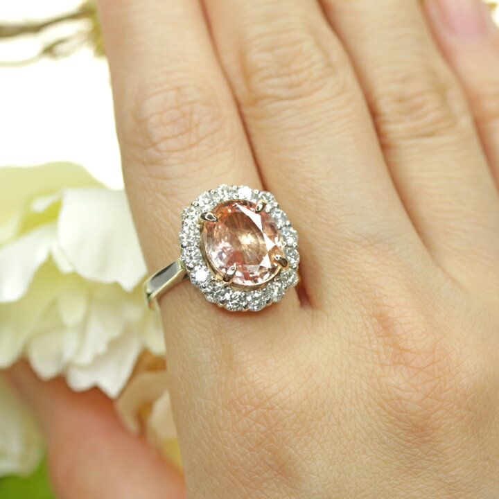 楽天市場】スリランカ産非加熱パパラチアサファイア 4.95ct リング 