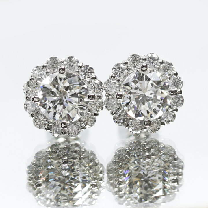 楽天市場】メインダイヤモンド 1.005ct (H SI2) / 1.013ct (H SI2 