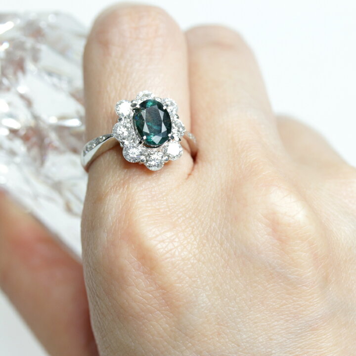 楽天市場】アレキサンドライト 1.844ct リング 12号 PT900 プラチナ 