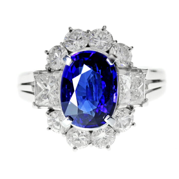 楽天市場】ロイヤルブルーサファイア 2.7ct リング 10号 PT900 