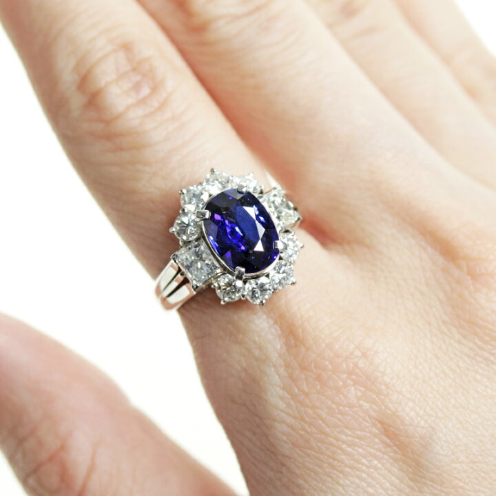 楽天市場】【ｾｰﾙ】ロイヤルブルーサファイア 2.7ct リング 10号 PT900  