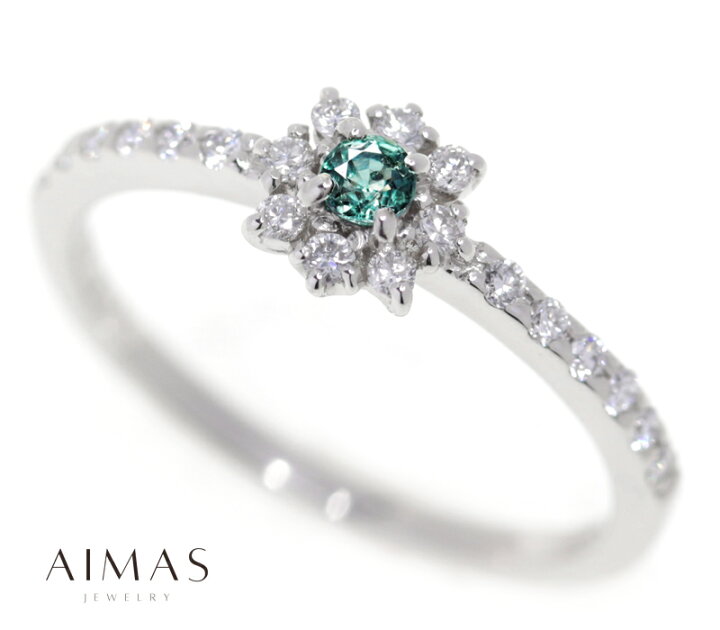 楽天市場】【ｾｰﾙ】アレキサンドライト 0.08ct リング 12号 PT900  