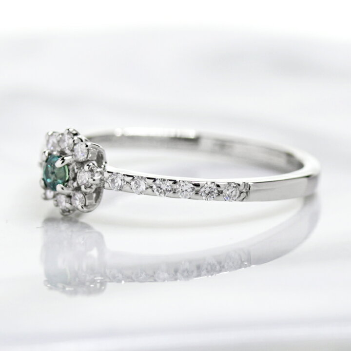 楽天市場】【ｾｰﾙ】アレキサンドライト 0.08ct リング 12号 PT900  