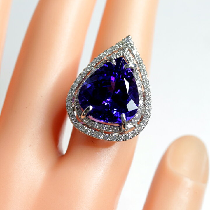 楽天市場】タンザナイト 13.92ct リング 12.5号 PT900 プラチナ 