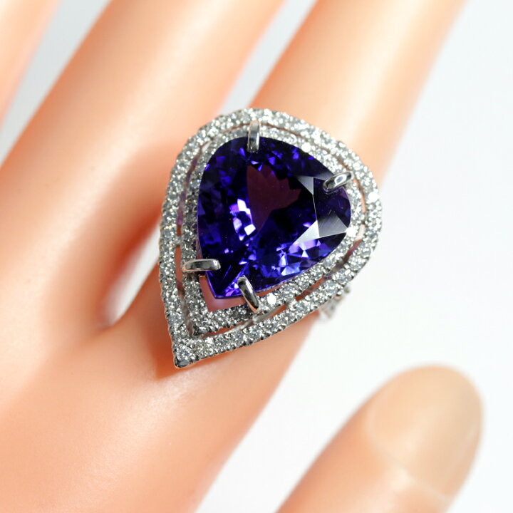 楽天市場】タンザナイト 13.92ct リング 12.5号 PT900 プラチナ 