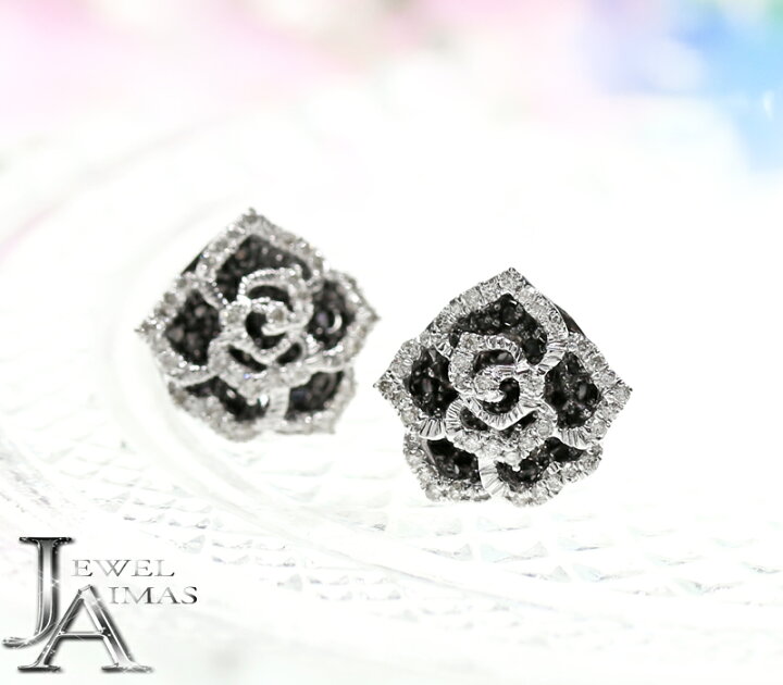 楽天市場】ダイヤモンド ブラックダイヤモンド 0.25ct/0.25ctピアス  