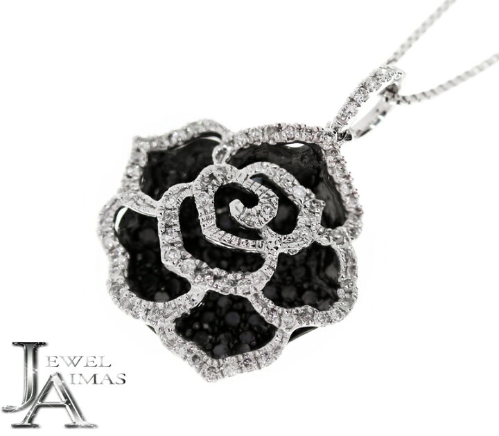 楽天市場】ダイヤモンド ブラックダイヤモンド 計0.5ct ネックレス 