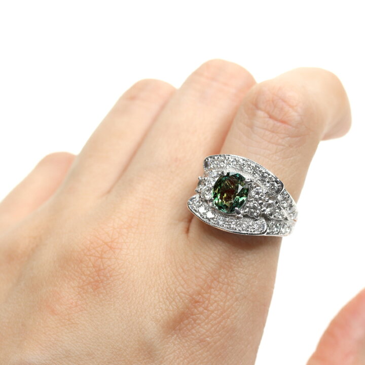 楽天市場】アレキサンドライト 1.914ct リング 9.5号 PT900 プラチナ 
