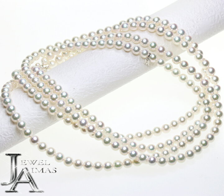 楽天市場】【MIKIMOTO】ミキモト パール 真珠 7.3mm-7.5mm ロング 2連 