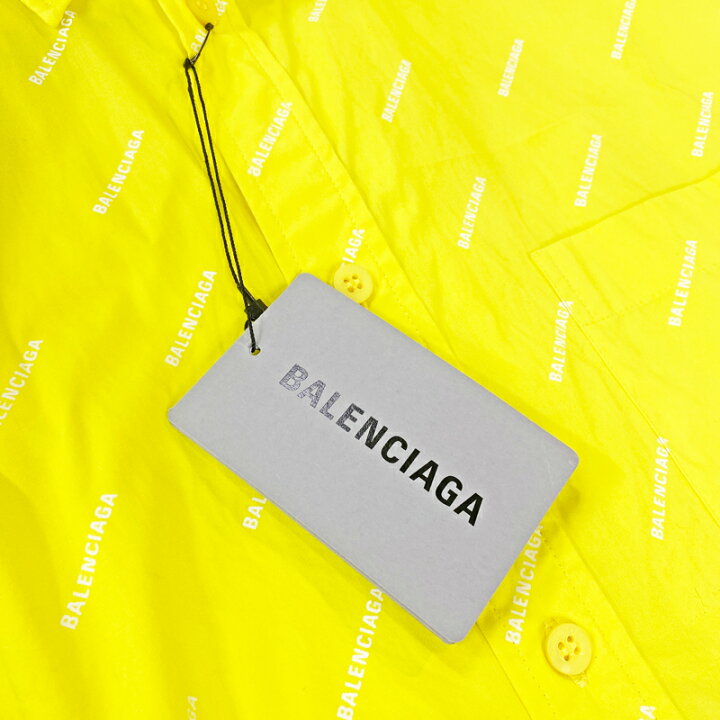 楽天市場】【BALENCIAGA】バレンシアガ 総柄 ロゴ シャツ ワイシャツ 