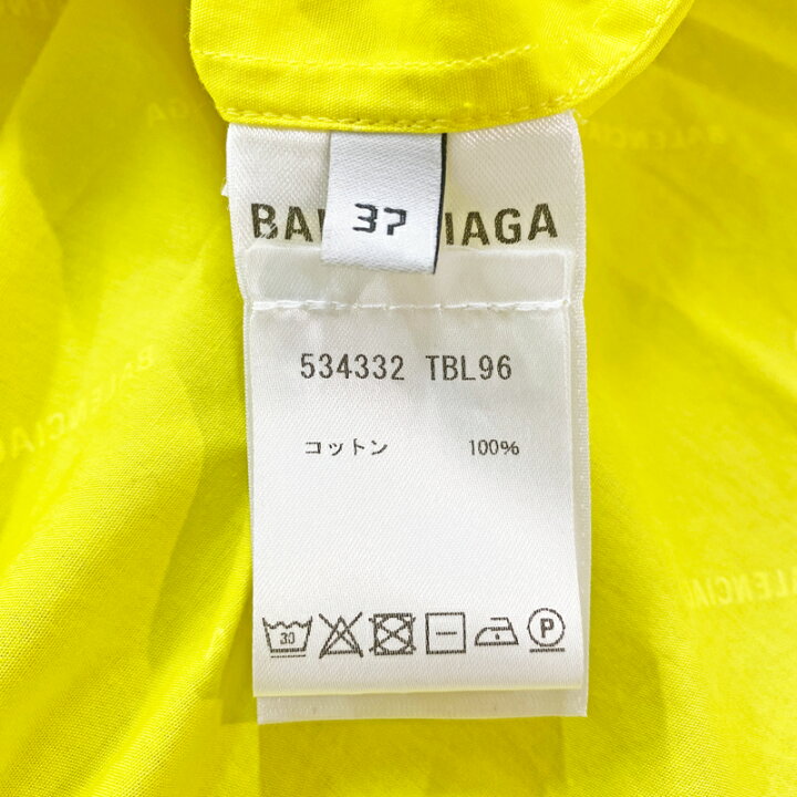 楽天市場】【BALENCIAGA】バレンシアガ 総柄 ロゴ シャツ ワイシャツ 