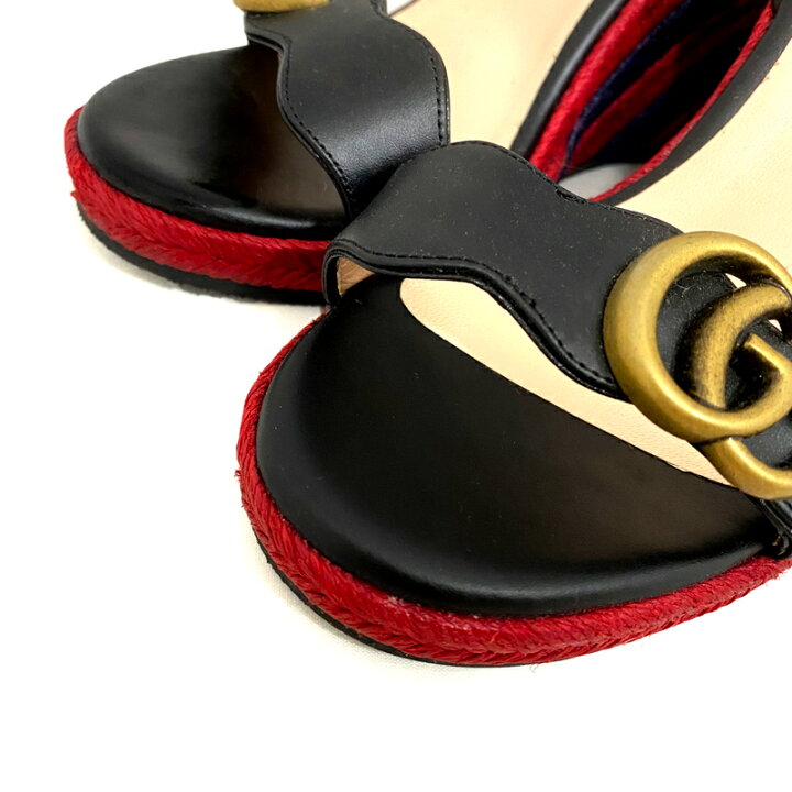 楽天市場】【GUCCI】グッチ ダブルG ウェッジソールサンダル 624409 