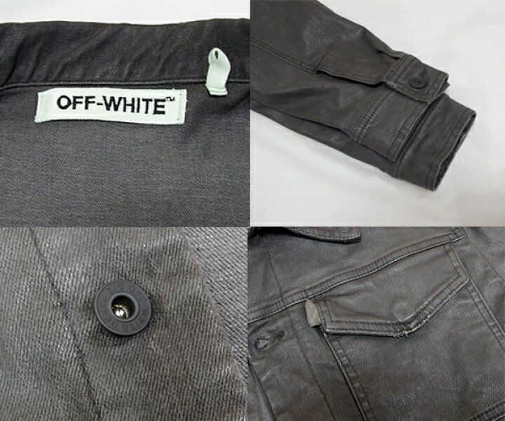 楽天市場】【OFF WHITE】オフホワイト コーティングデニムジャケット 