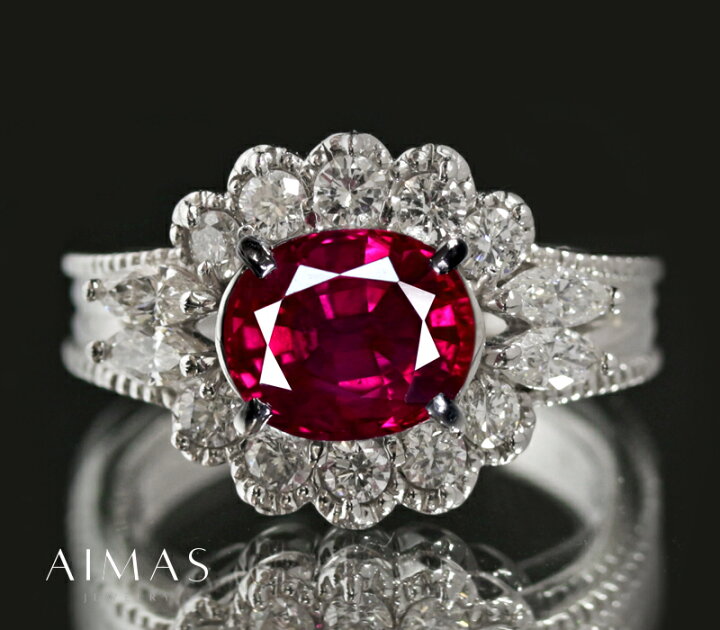 楽天市場】【ｾｰﾙ】極上！ ミャンマー（ビルマ）産ルビー 2.16ct リング 