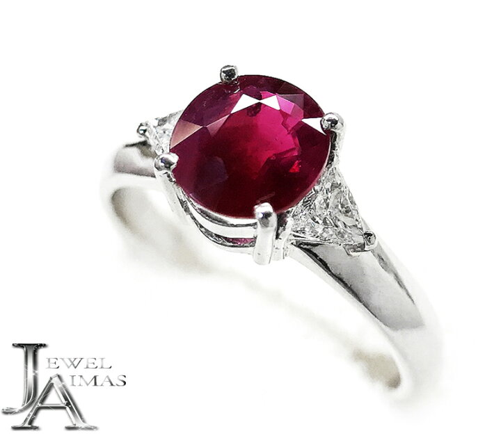 楽天市場】ミャンマー（ビルマ）産ルビー 1.34ct リング 14号 PT900  