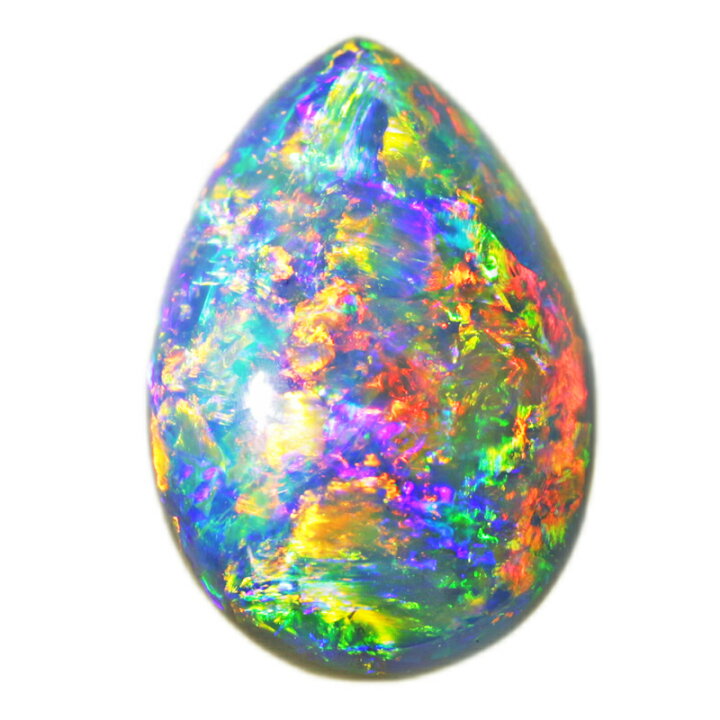 楽天市場】ブラックオパール 5.866ct ルース ◇ ペアシェイプ  