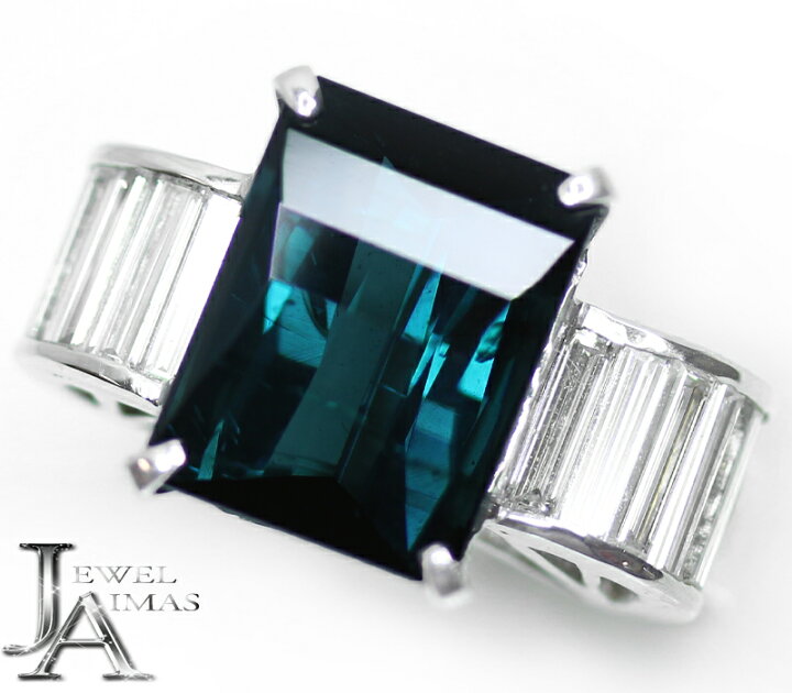 楽天市場】インディコライトトルマリン 5.13ct リング 13号 PT900 