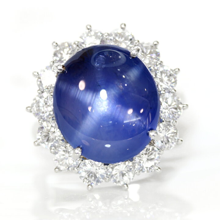 楽天市場】ミャンマー産バイオレットスターサファイア 22.96ct リング 