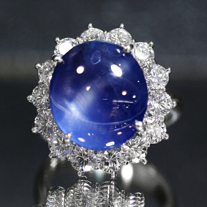 楽天市場】ミャンマー産バイオレットスターサファイア 22.96ct リング 