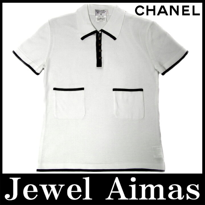 楽天市場】【CHANEL】シャネル ココマーク ボタン ポロシャツ 