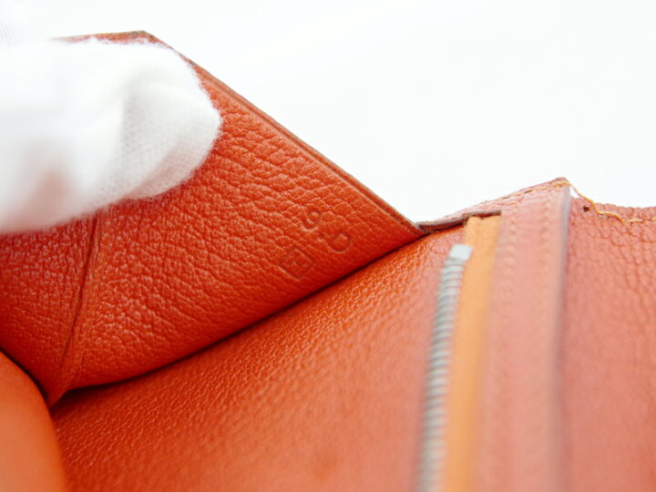 楽天市場】【HERMES】エルメス ベアン スフレ オレンジ □H刻印 
