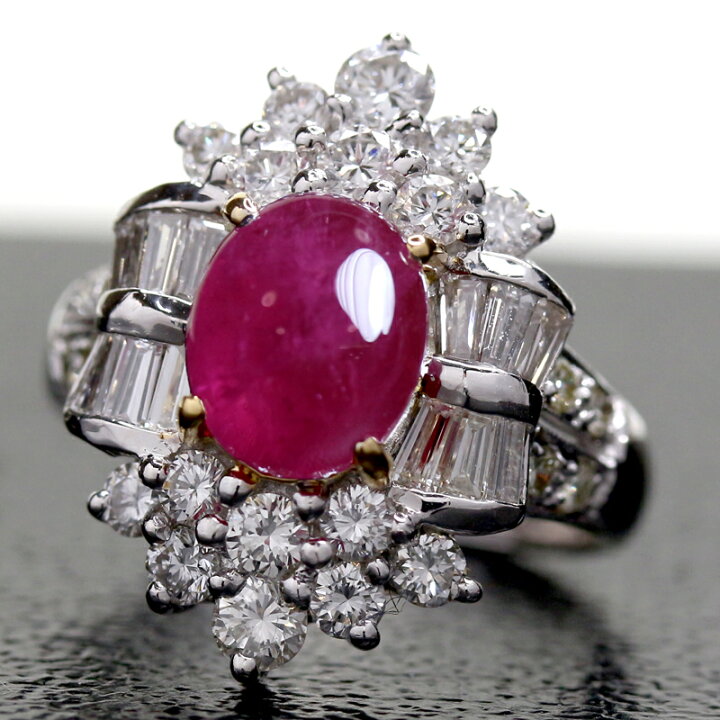 楽天市場】ミャンマー産（ビルマ産）ルビー 3.07ct ダイヤモンド 1.56 
