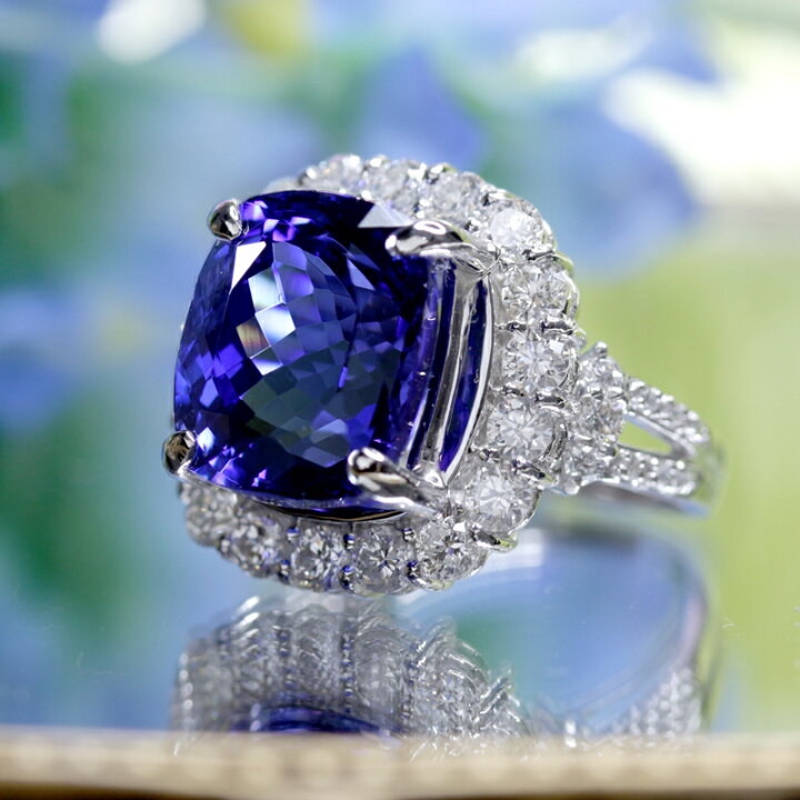 楽天市場】【ｾｰﾙ】タンザナイト 8.88ct リング 11号 PT900 プラチナ  