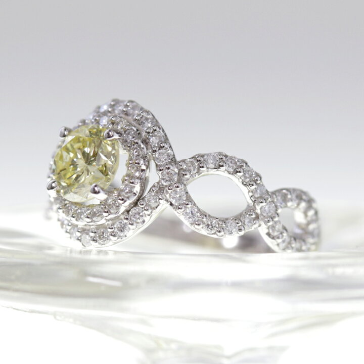 楽天市場】イエローダイヤモンド 0.706ct (FANCY LIGHT YELLOW I1  