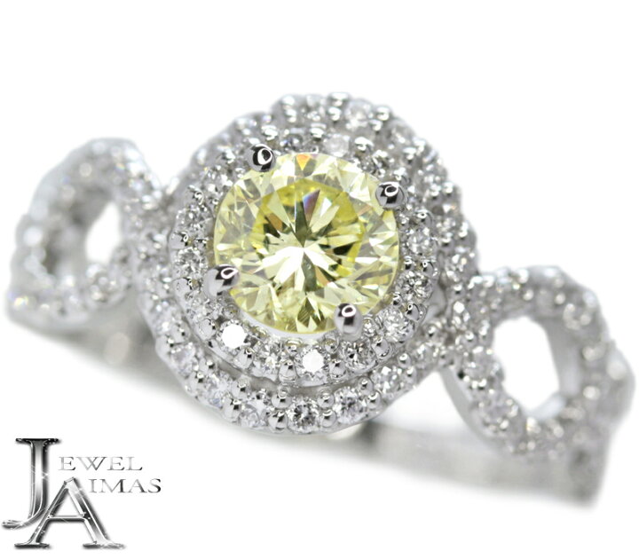 楽天市場】イエローダイヤモンド 0.706ct (FANCY LIGHT YELLOW I1  