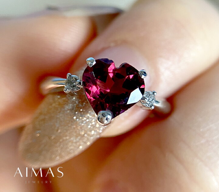 楽天市場】ロードライトガーネット ハートシェイプカット 1.3ct 